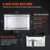 VEVOR Kitchen Sink, 304 Stainless Steel Drop-In Sinks, Undermount Single Bowl Basin with Accessories(Pack of 3)